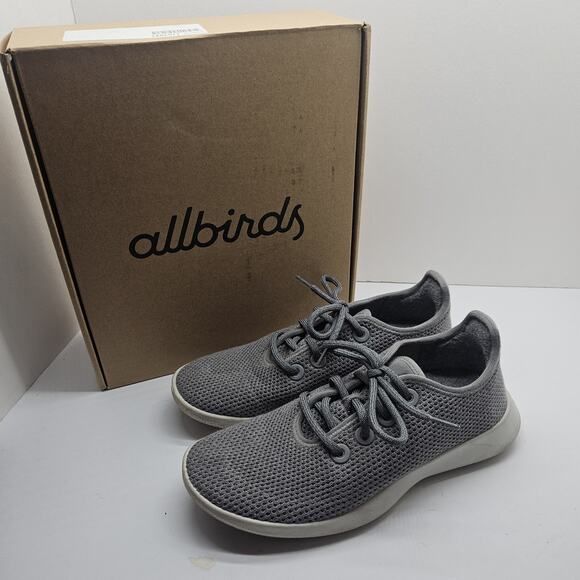 allbirds Shoes - Allbirds Shoes Womens 8 Tree Runners Athletic Low Sneakers Gray Fabric Lace Up